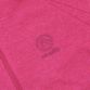 Pink women’s half zip midlayer top with shaped waist and reflective logo by O’Neills.