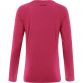 Pink girls long sleeve top with shaped waist and reflective logo by O’Neills.