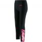 Black Girls 7/8 length leggings with ombre print and side pockets by O’Neills.