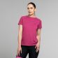 Pink Madison women’s t-shirt with round neck and two small slits on the back of the shoulders by O’Neills.