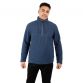 Men's Blue Trespass Falmouthfloss Half Zip Pullover, with adjustable string drawcords from O'Neills.