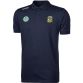 Meath men's navy Portugal polo with crest and sponsor details from O'Neills.