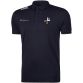 Louth GAA men's navy Pima Cotton polo with crest and sponsor detail from O'Neills.