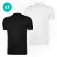 Men’s Pima Cotton Polo Shirt two pack with a black and white polo shirt by O’Neills. 