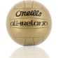 Gold official GAA midi football with O'Neills and All Ireland branding from oneills.com