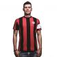 Red and black COPA AC Milan vintage football t-shirt with print captain armband from O'Neills.
