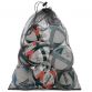 black mesh Mitre ball carry bag with a quick and easy cord closure system from O'Neills