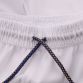 White Tipperary GAA home shorts with 3 stripe detail on leg by O’Neills.