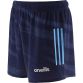 Marine Dublin GAA home shorts with 3 stripe detail on leg by O’Neills.