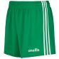 Green and White Mourne shorts with 3 horizontal stripes and modern design by O'Neills
