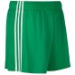 Green and White Mourne shorts with 3 horizontal stripes and modern design by O'Neills