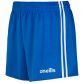 Women's royal mourne shorts with white stripes from O'Neills.