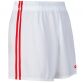 Mourne 2 Stripe Shorts White / Red