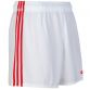 Mourne Shorts White / Red