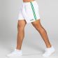 Men's White/Green 2 Stripe Mourne Shorts by O'Neills.