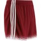 Women's maroon and white nelson GAA shorts from O'Neills.
