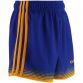 royal and amber Nelson GAA shorts by O’Neills