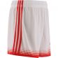 White Nelson shorts with three red stripes and a modern design from O'Neills