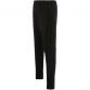 Black men’s fleece skinny joggers with cuffed bottoms by O’Neills.