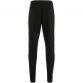 Black men’s fleece skinny joggers with cuffed bottoms by O’Neills.