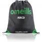 Black and Green Gym Bag with two drawstrings from O'Neills