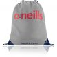 Silver and Red Gym Bag with two drawstrings from O'Neills