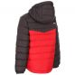 Black and red Trespass kids' padded jacket with hood from O'Neills.