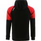 Black Women's pullover fleece hoodie with front kangaroo pocket by O’Neills.