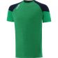 Green Men's  t-shirt with crew neck and stripes on sleeves by O’Neills.