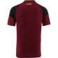Maroon Kid's t-shirt with crew neck and stripes on sleeves by O’Neills