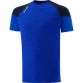 Royal men's t-shirt with crew neck and stripes on sleeves by O’Neills.