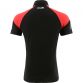 Black kids' polo shirt with stripes on sleeves by O’Neills.