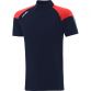 Marine kids' polo shirt with stripes on sleeves by O’Neills.