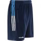 Dublin GAA training shorts with zip pockets by O’Neills.