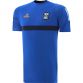 Blue Kid's Cavan GAA T-Shirt with County Crest and Stripe Detail on the Sleeves by O’Neills.