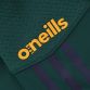Green Kid's Kerry GAA T-Shirt with County Crest and Stripe Detail on the Sleeves by O’Neills.