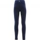 Navy leopard print women's mesh gym leggings with side pockets from O’Neills.