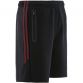 Kids' Pioneer 2 Stripe Hybrid Leisure Shorts Black / Red