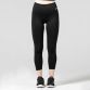 Black Women’s 7/8 length leggings cut to finish just above the ankle