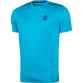 Blue men’s training t-shirt with stripe detail on the shoulders by O’Neills.