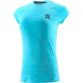 Blue women's training t-shirt with stripe detail on the shoulders by O’Neills.