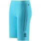 Pluto Blue girls’ gym cycling shorts with stripe detail on the sides by O’Neills.