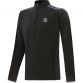 Dark Grey men’s brushed half zip top with zip pockets and stripes on the shoulders by O’Neills.