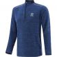 Marine men’s half zip training top with stripe detail on the shoulders and thumbholes on the sleeves by O’Neills.