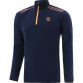 Marine kids’ half zip top with ribbed collar and zip pockets by O’Neills.