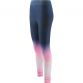 navy and pink Portland women's leggings with mesh calf panels and a deep elasticated waistband from O'Neills