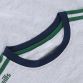 silver, navy and green men's sweatshirt with a crew neck and 3 horizontal stripes from O'Neills