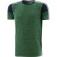 Men's Portland 2 Stripe T-Shirt Green / Marine / Silver