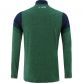 navy, green and silver men's half zip top with 2 horizontal stripes and 2 zip pockets from O'Neills