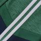 Green and navy kids' half zip training top with 2 stripe detail by O'Neills.